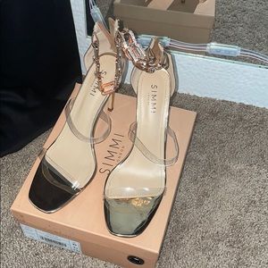 Rose Gold Chunky Strap heel